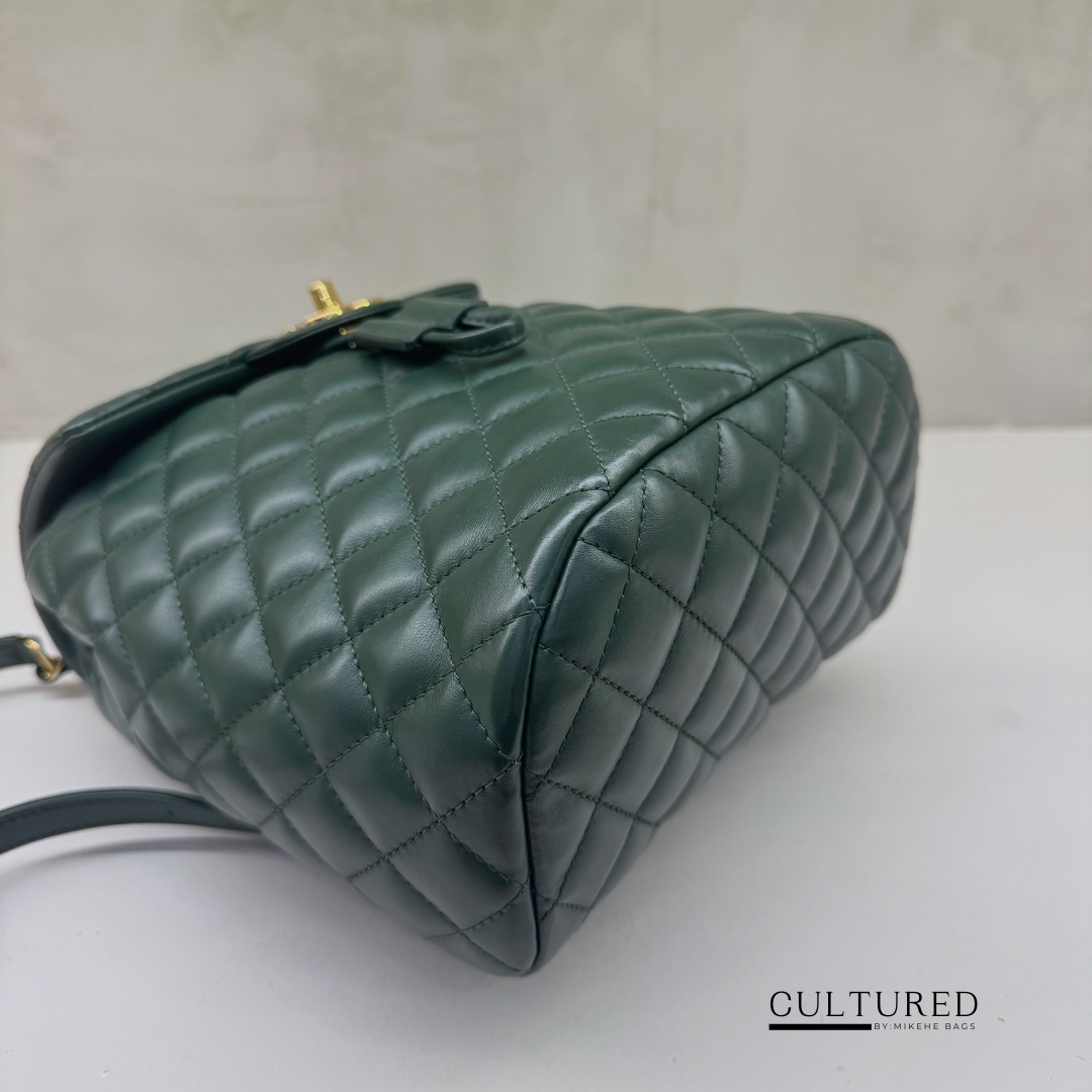 Chanel Mini Urban Spirit Backpack Bag in Green