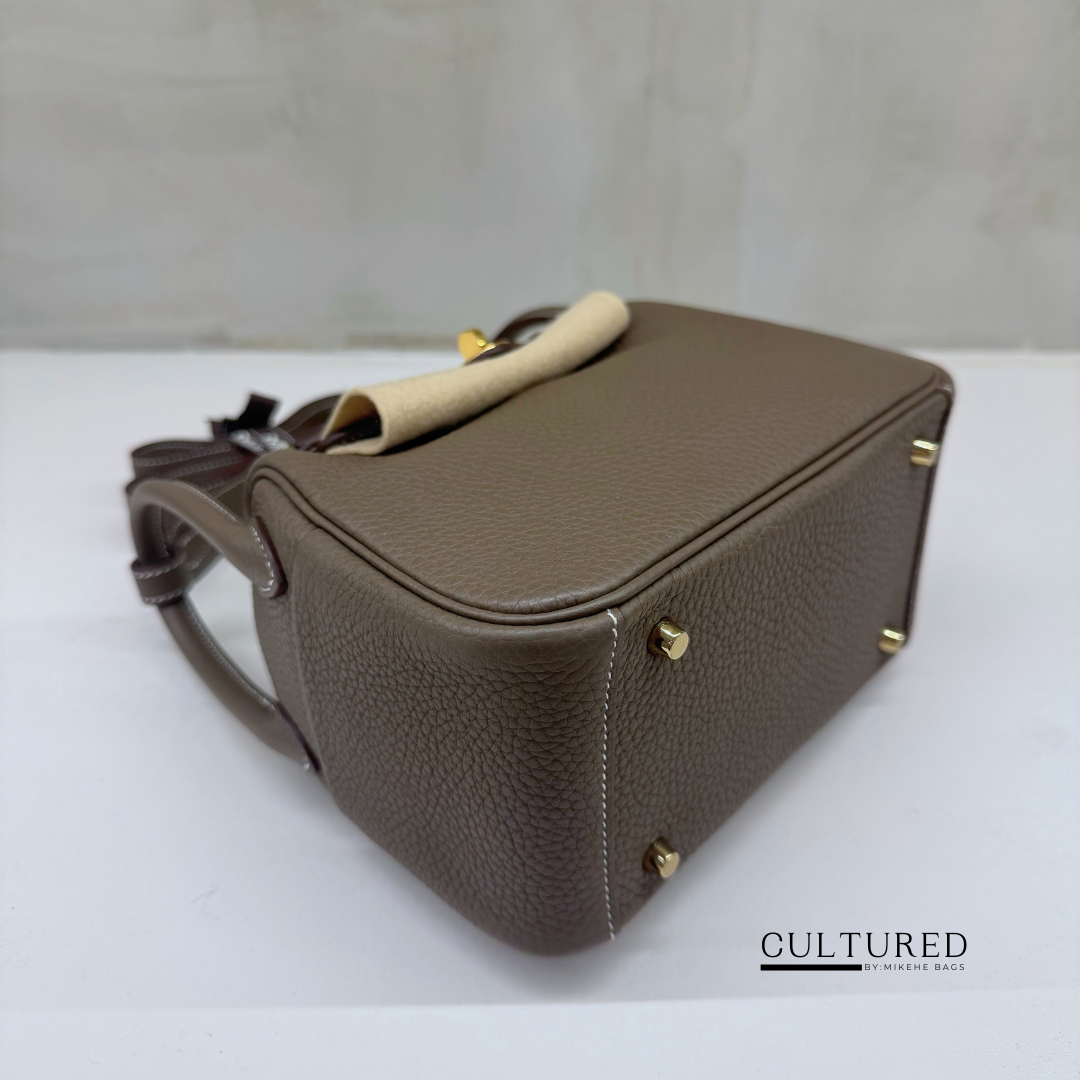 Hermès Mini Lindy in Etoupe