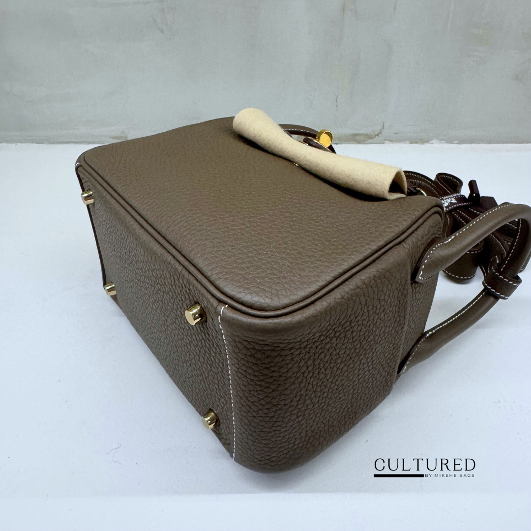 Hermès Mini Lindy in Etoupe