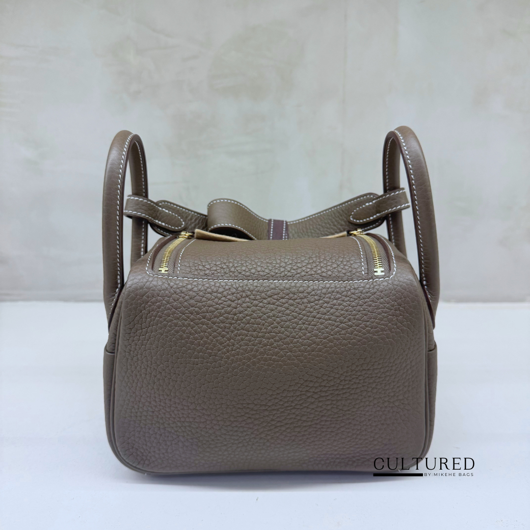 Hermès Mini Lindy in Etoupe