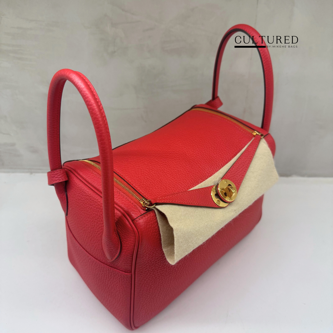 Hermès Lindy 26 in Rouge Casaque