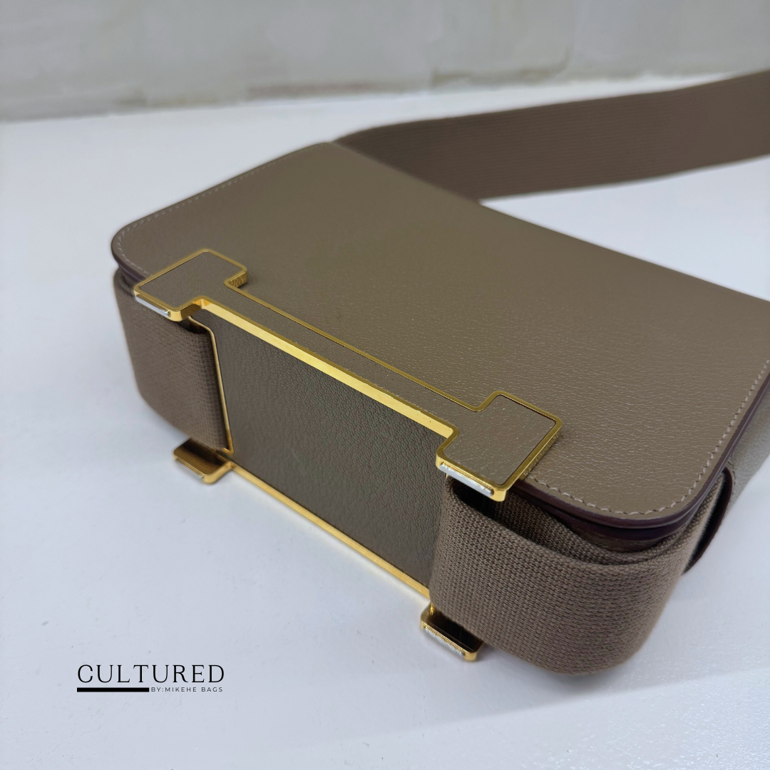Hermès Geta Bag in Etoupe