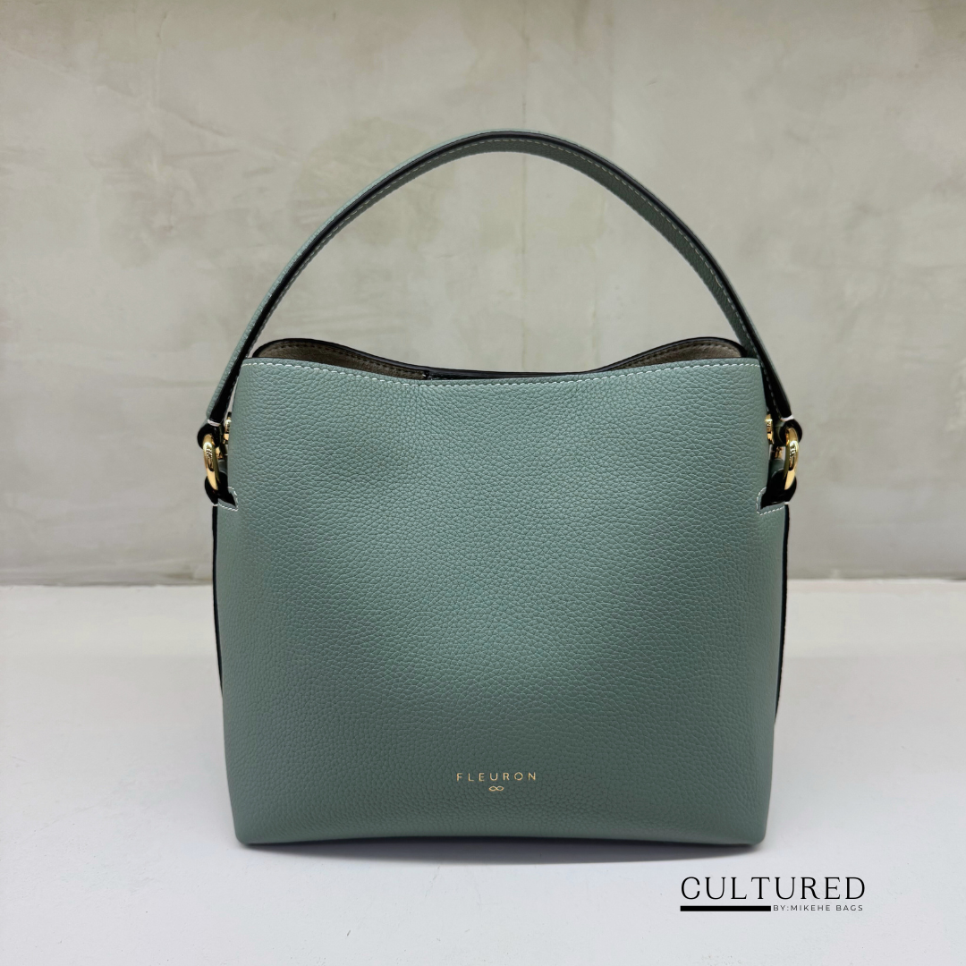 Fleuron Medium Swann in Vert Amande
