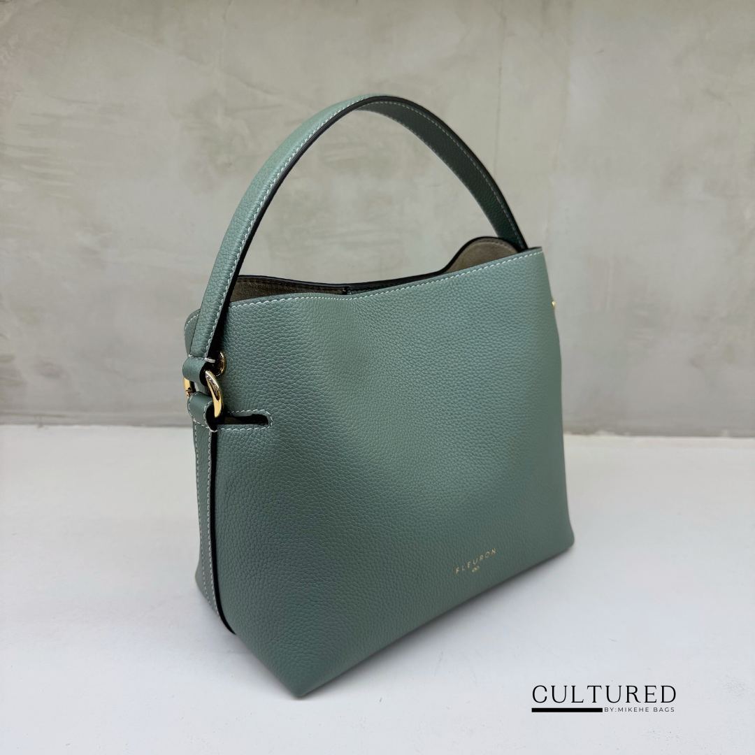 Fleuron Medium Swann in Vert Amande