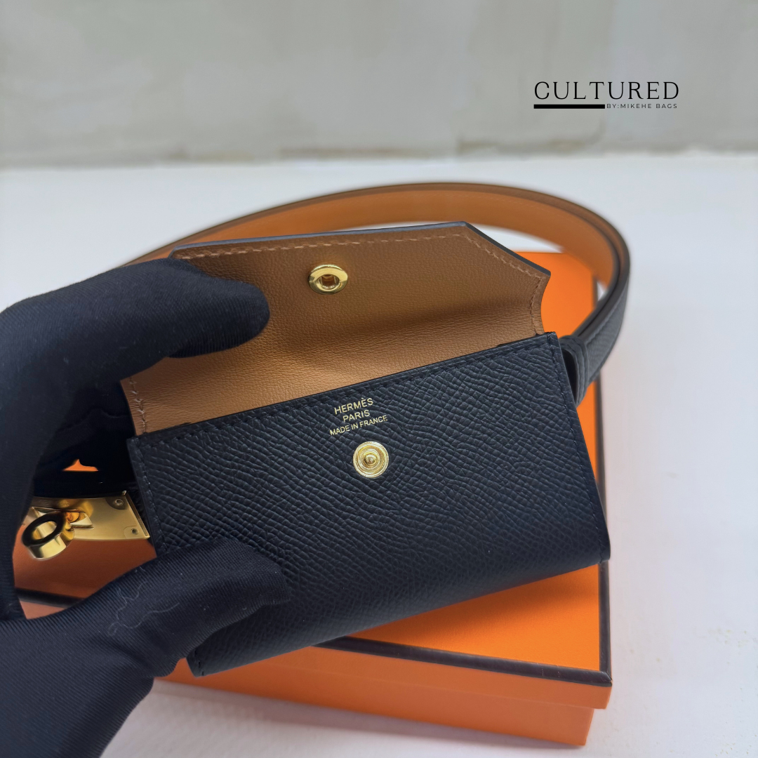 Hermès Kelly Pocket Belt in Black