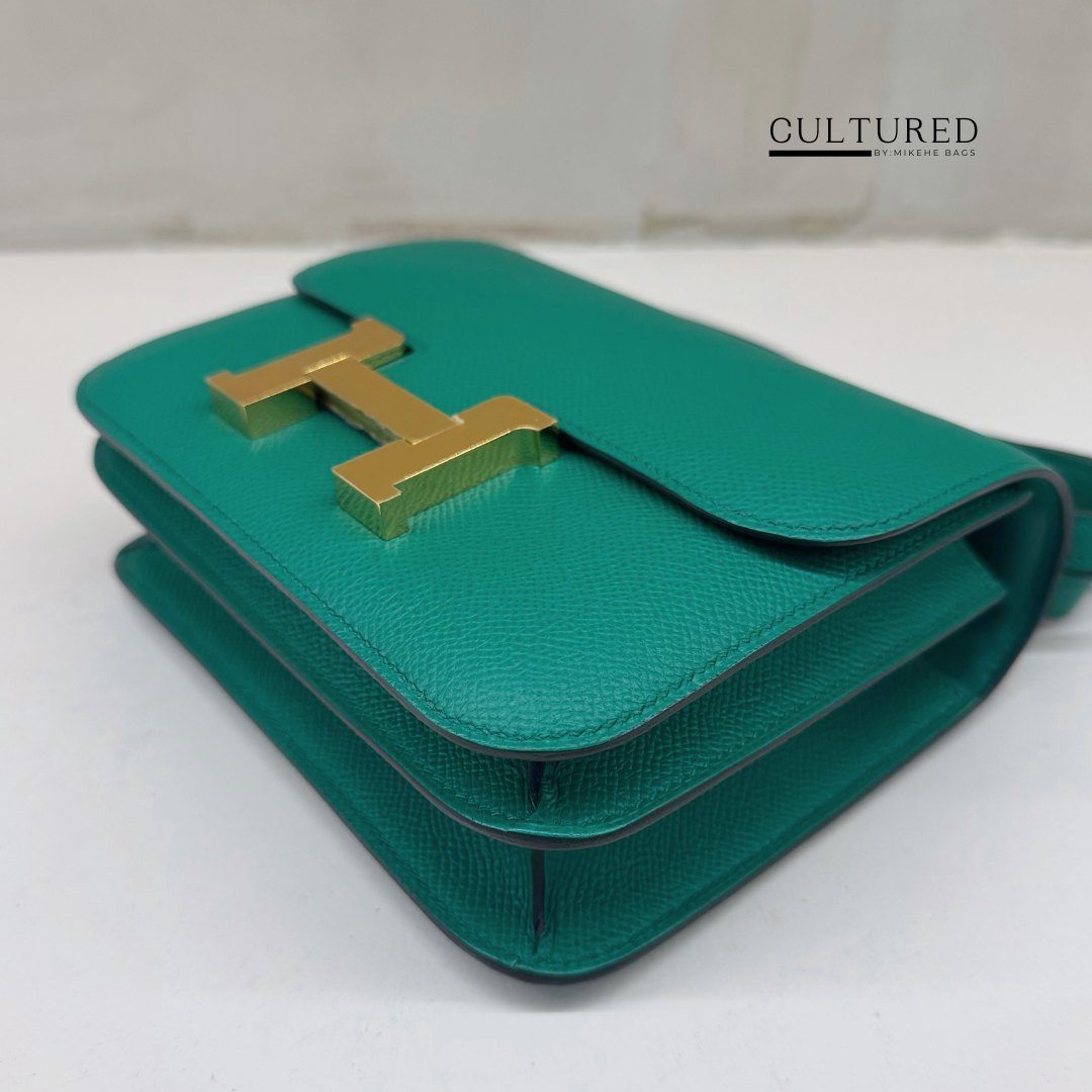 Hermès Constance 19 in Vert Jade