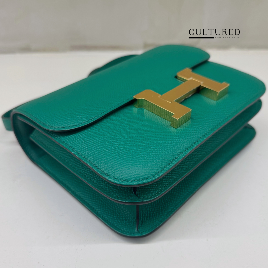 Hermès Constance 19 in Vert Jade