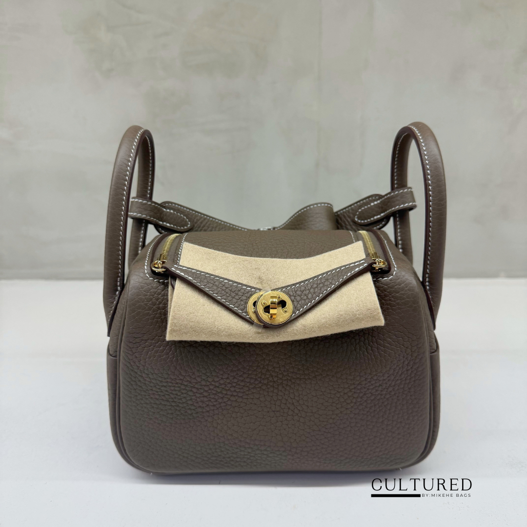 Hermès Mini Lindy in Etoupe