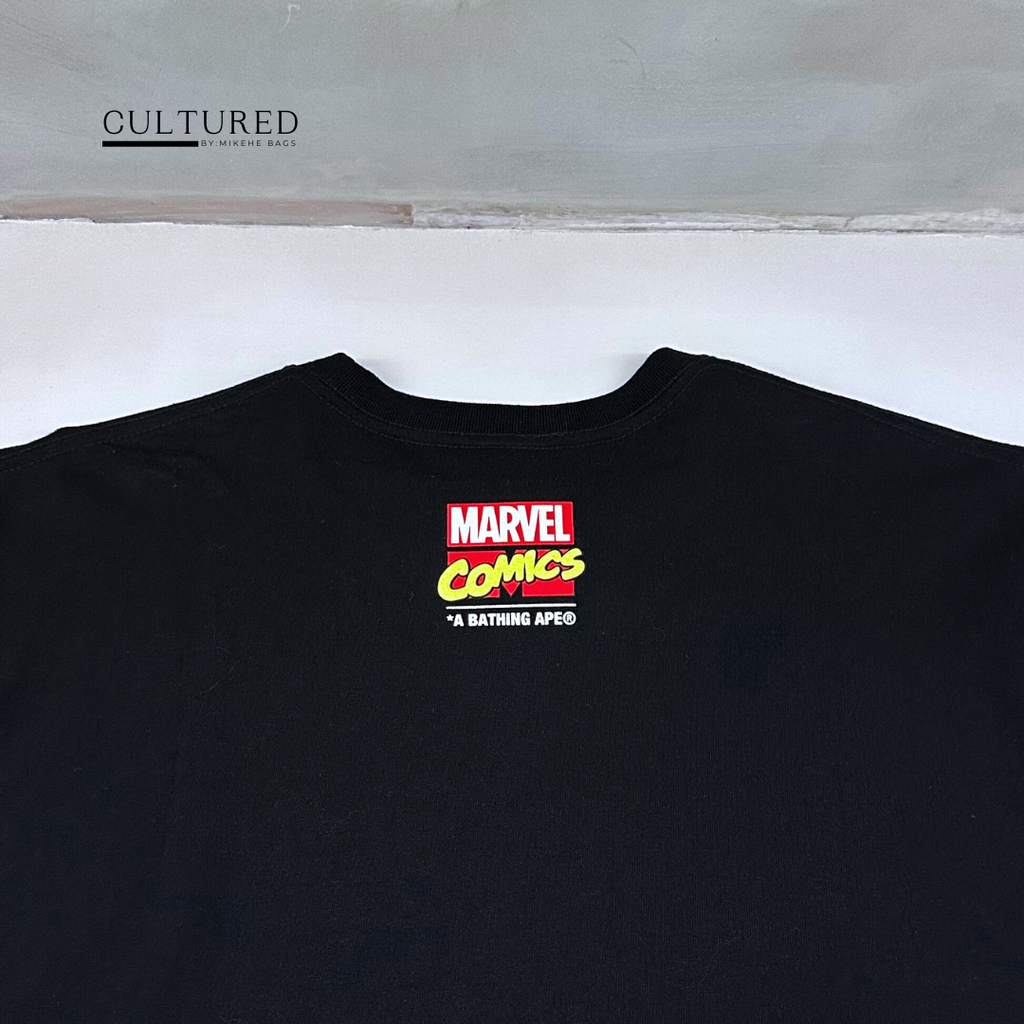 BAPE x Marvel Comics Captain America Men's T-Shirt in Black
