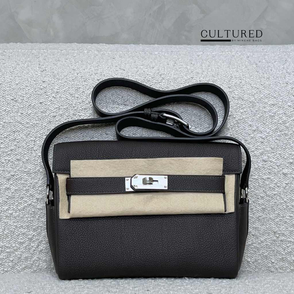 Hermès Kelly Messenger in Bai Brun