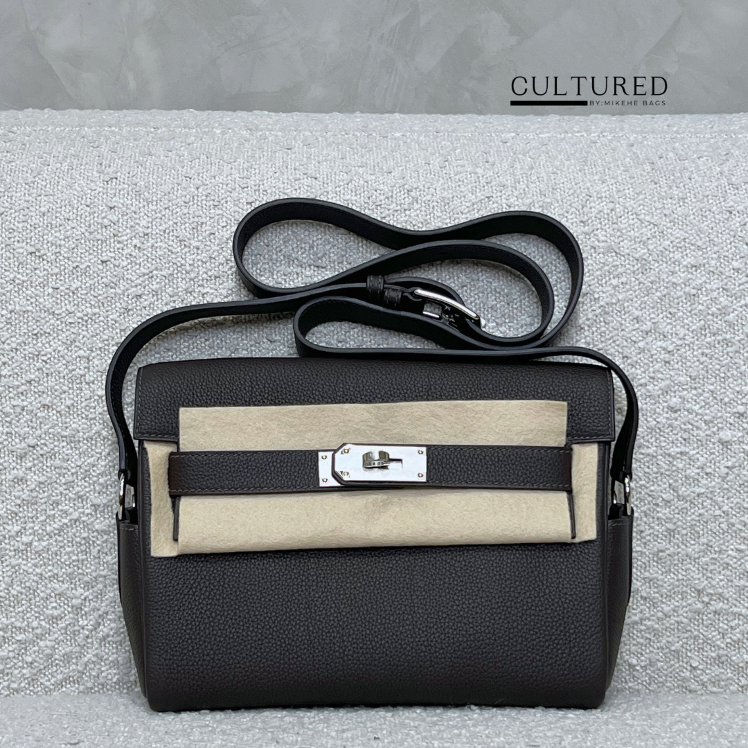 Hermès Kelly Messenger in Bai Brun