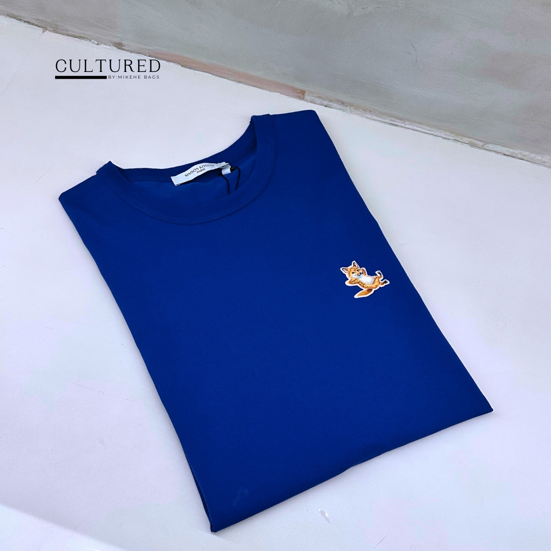 Maison Kitsuné Fox T-Shirt in Deep Blue