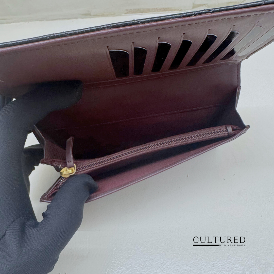 Chanel Classic Flap Wallet in Black Caviar