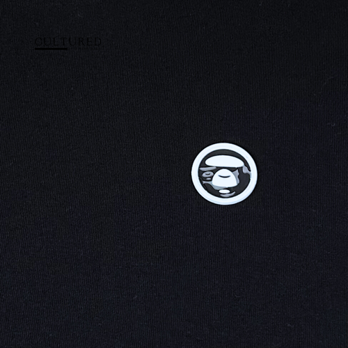 AAPE One Point Logo T-Shirt in Black
