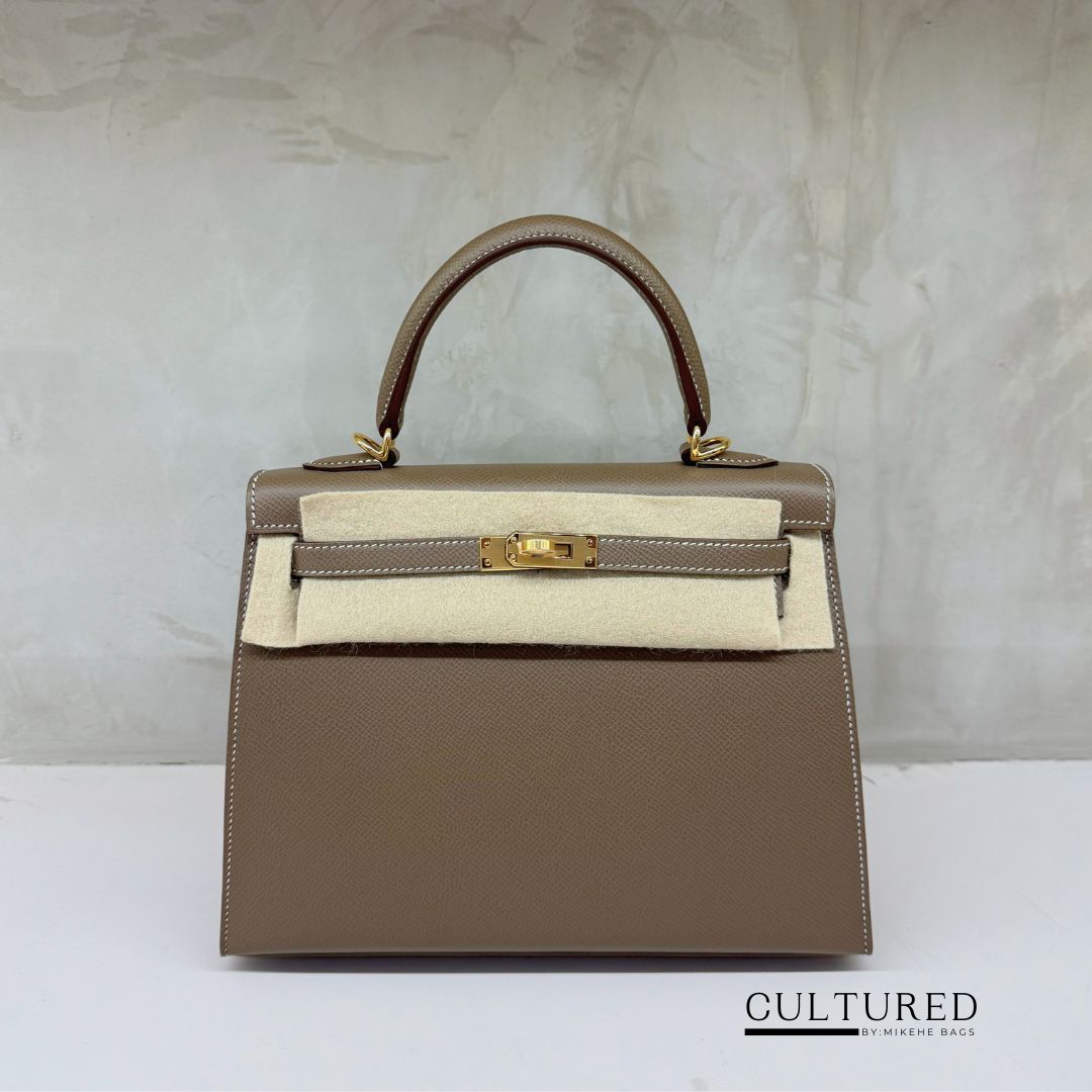 Hermès Kelly 25 in Etoupe