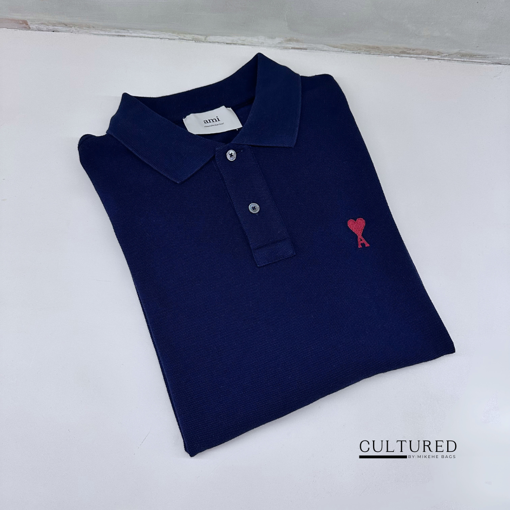 Ami Paris Polo Shirt in Navy