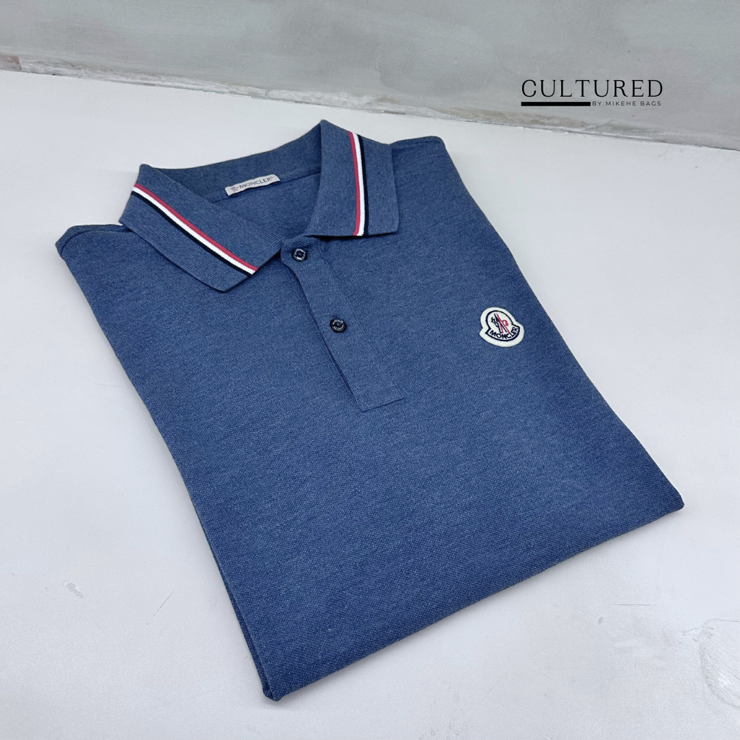 Moncler Polo in Bleu Taille