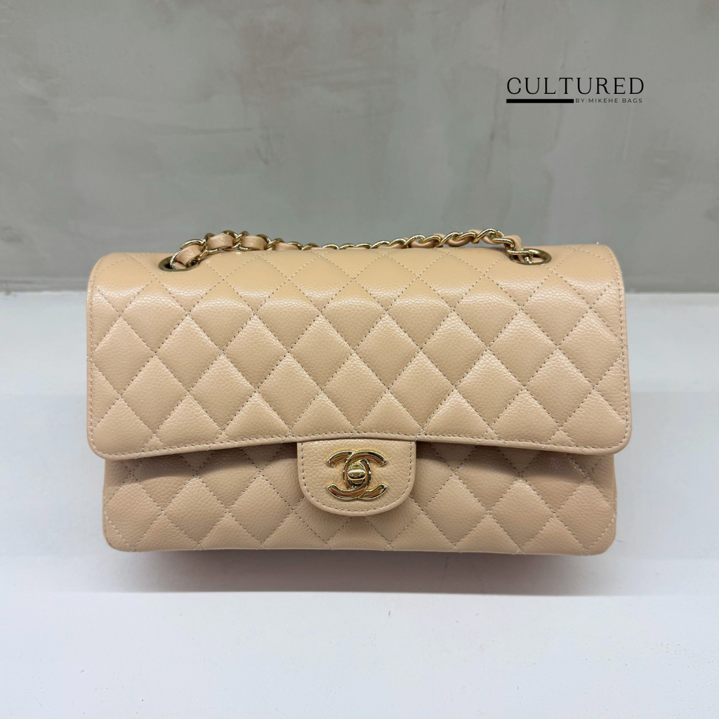 Chanel Classic Medium Flap in Beige