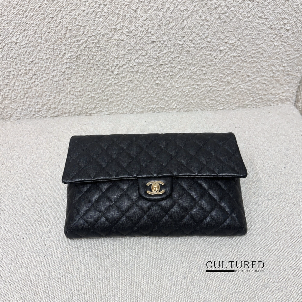 Chanel Clutch in Black Caviar