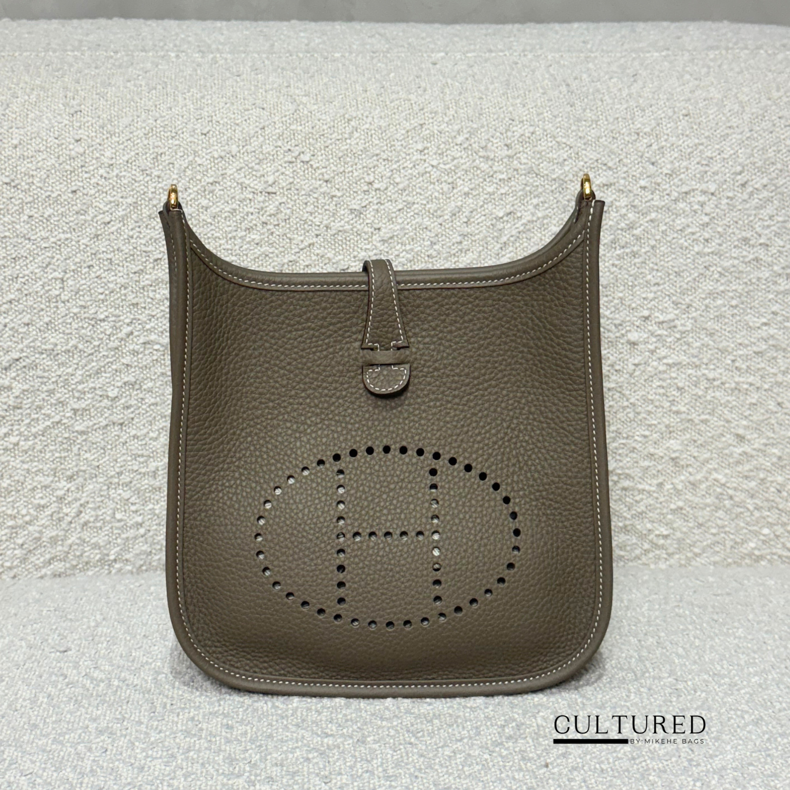 Hermès Evelyne 23 in Etoupe Ghw