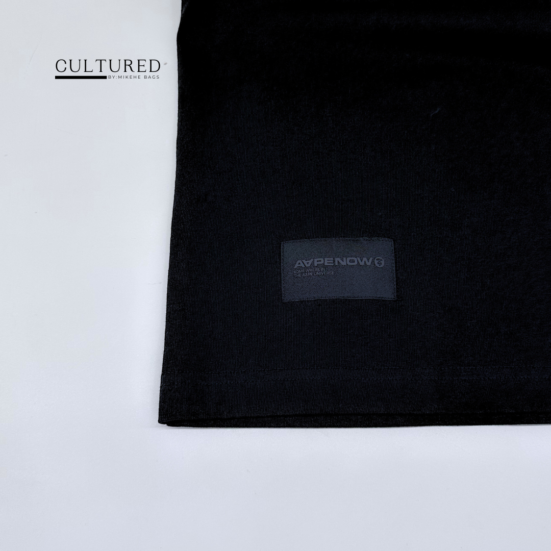AAPE One Point Logo T-Shirt in Black