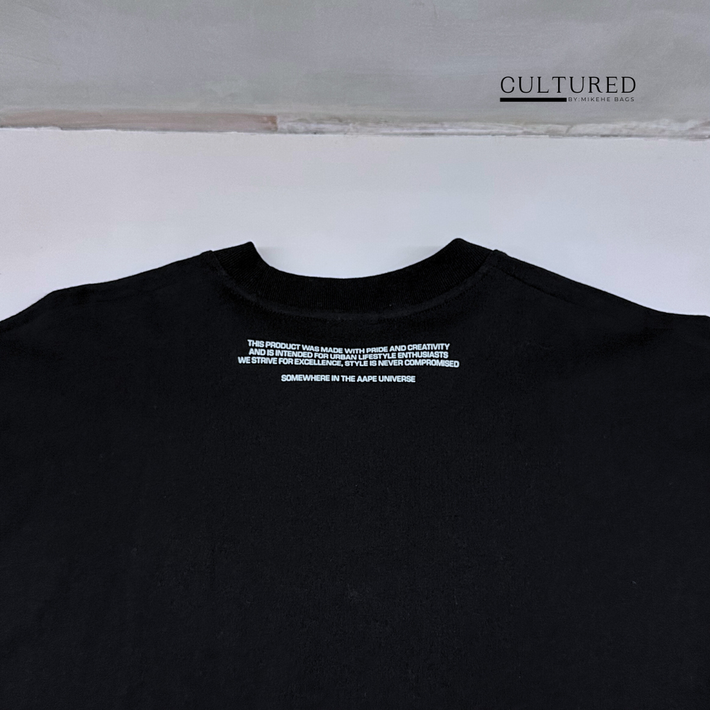 AAPE One Point Logo T-Shirt in Black