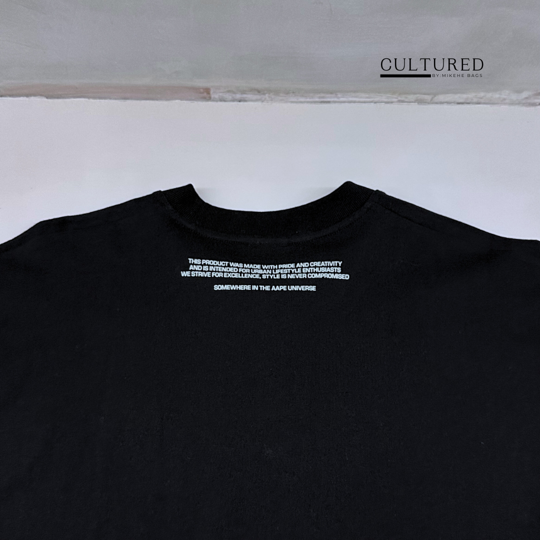 AAPE One Point Logo T-Shirt in Black
