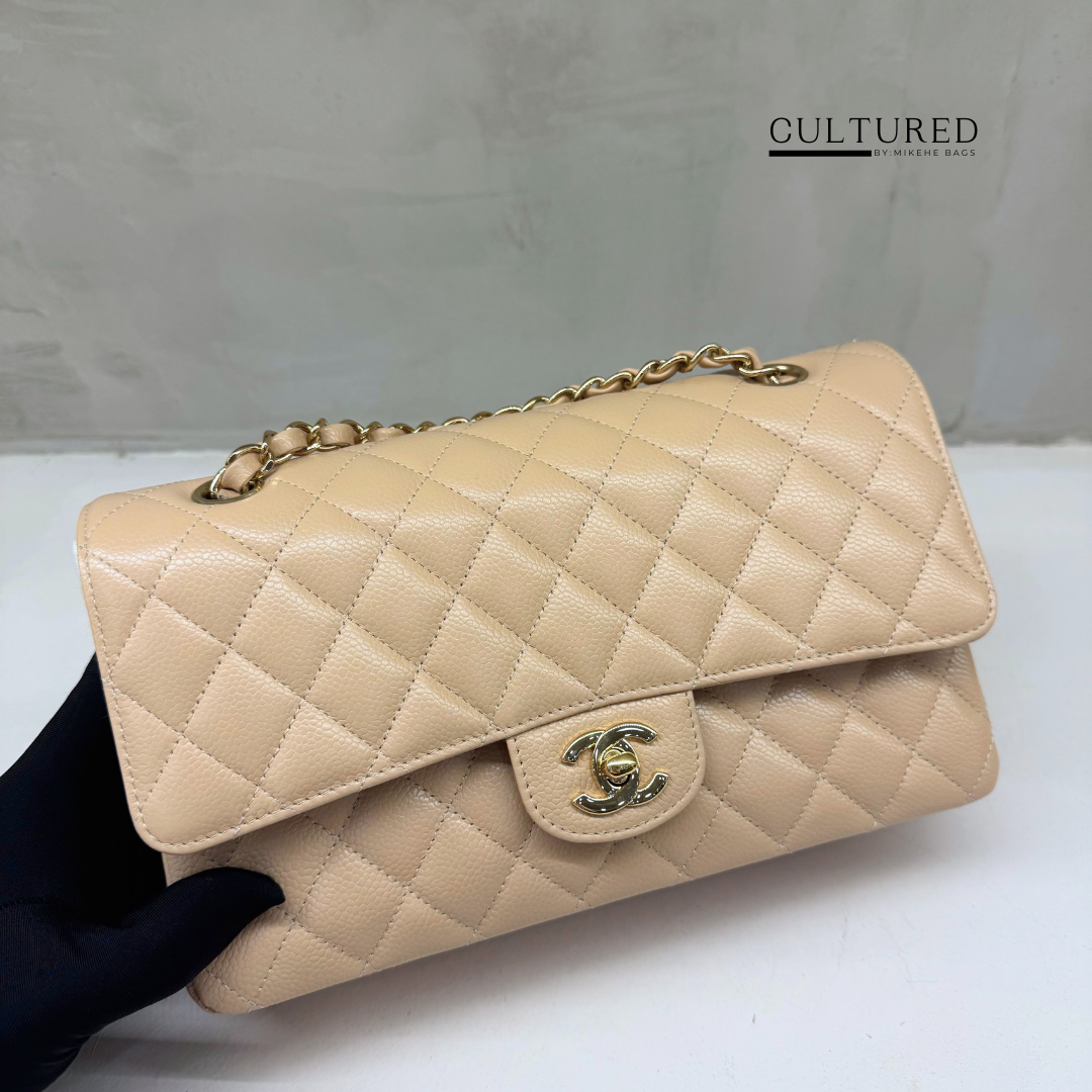 Chanel Classic Medium Flap in Beige