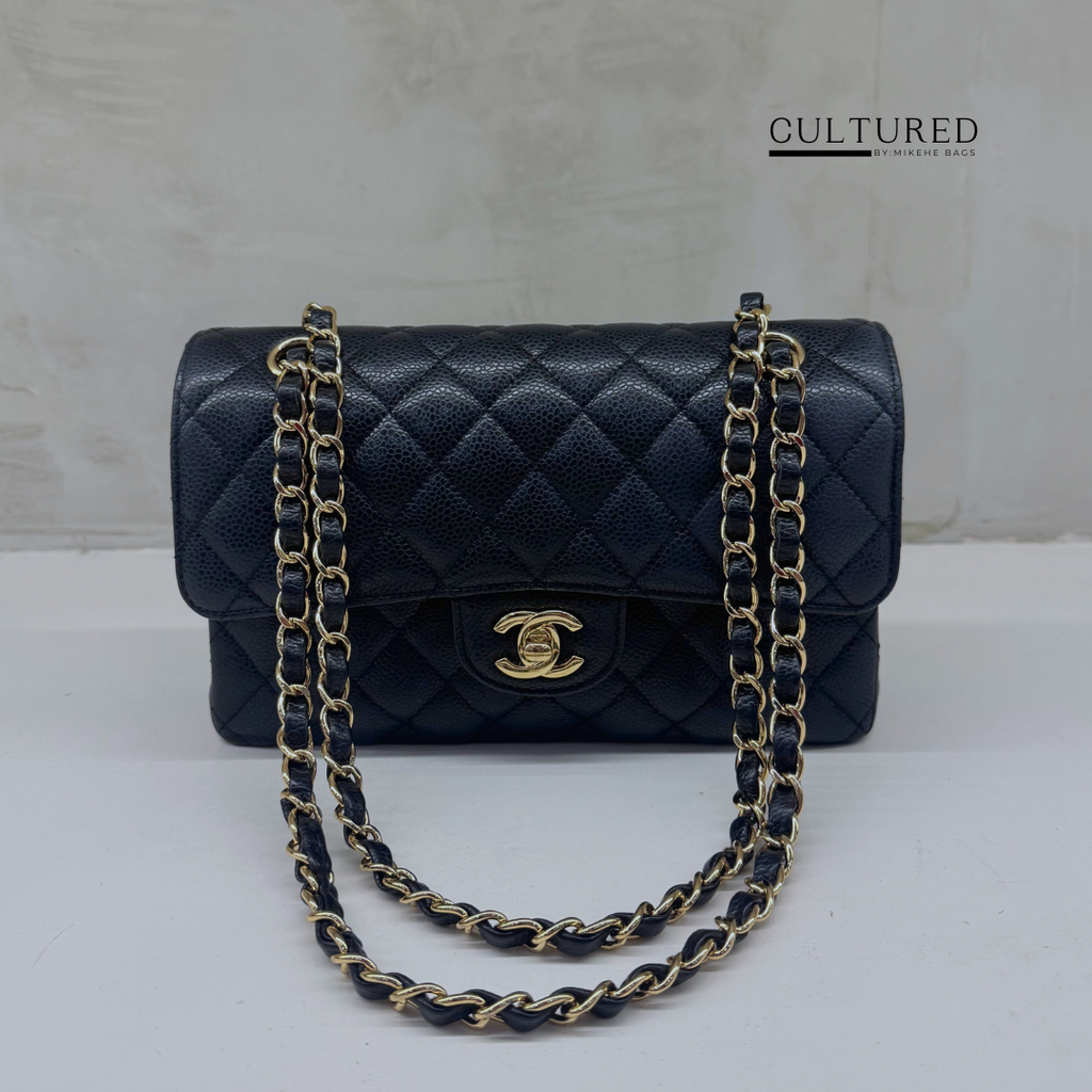 Chanel Classic Small Flap in Black Caviar