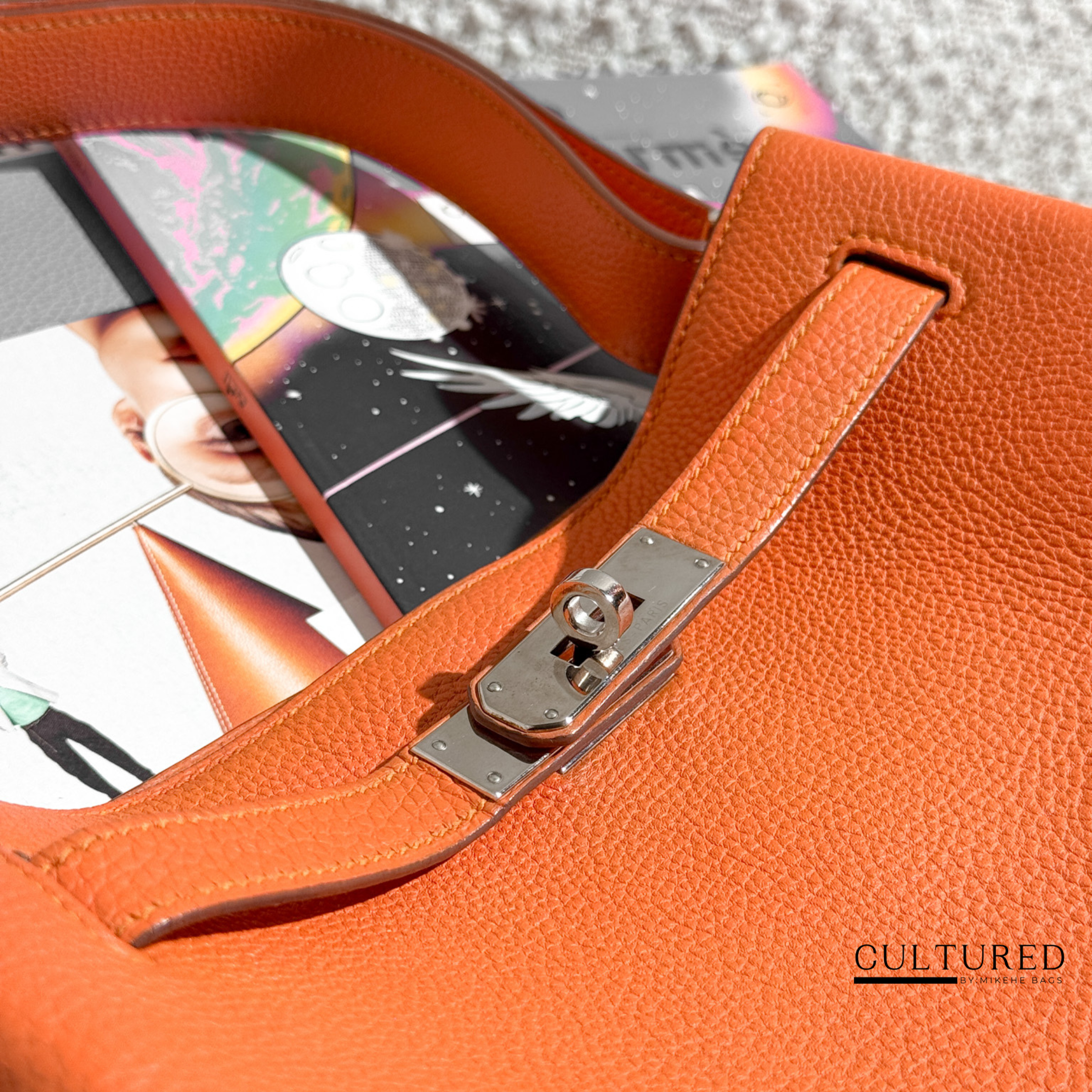 Hermès So Kelly 22 in Orange