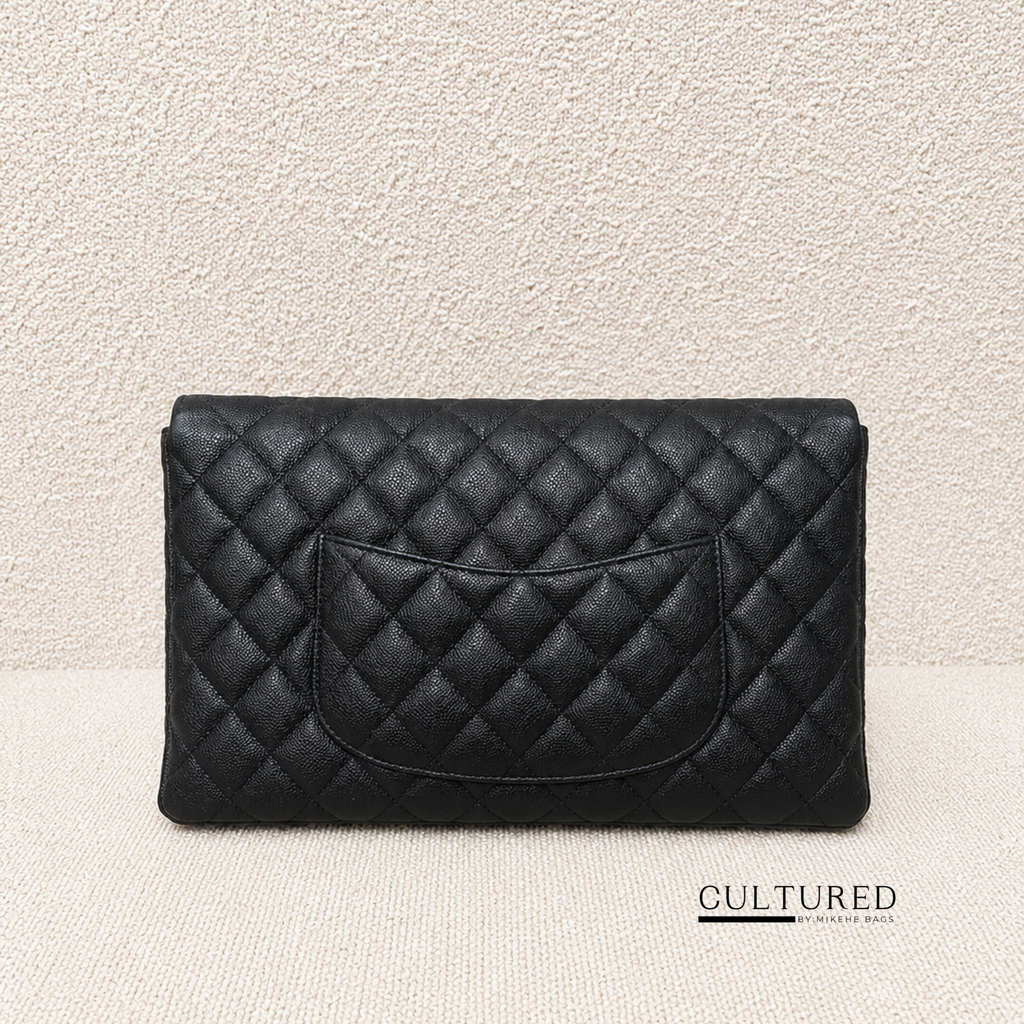 Chanel Clutch in Black Caviar