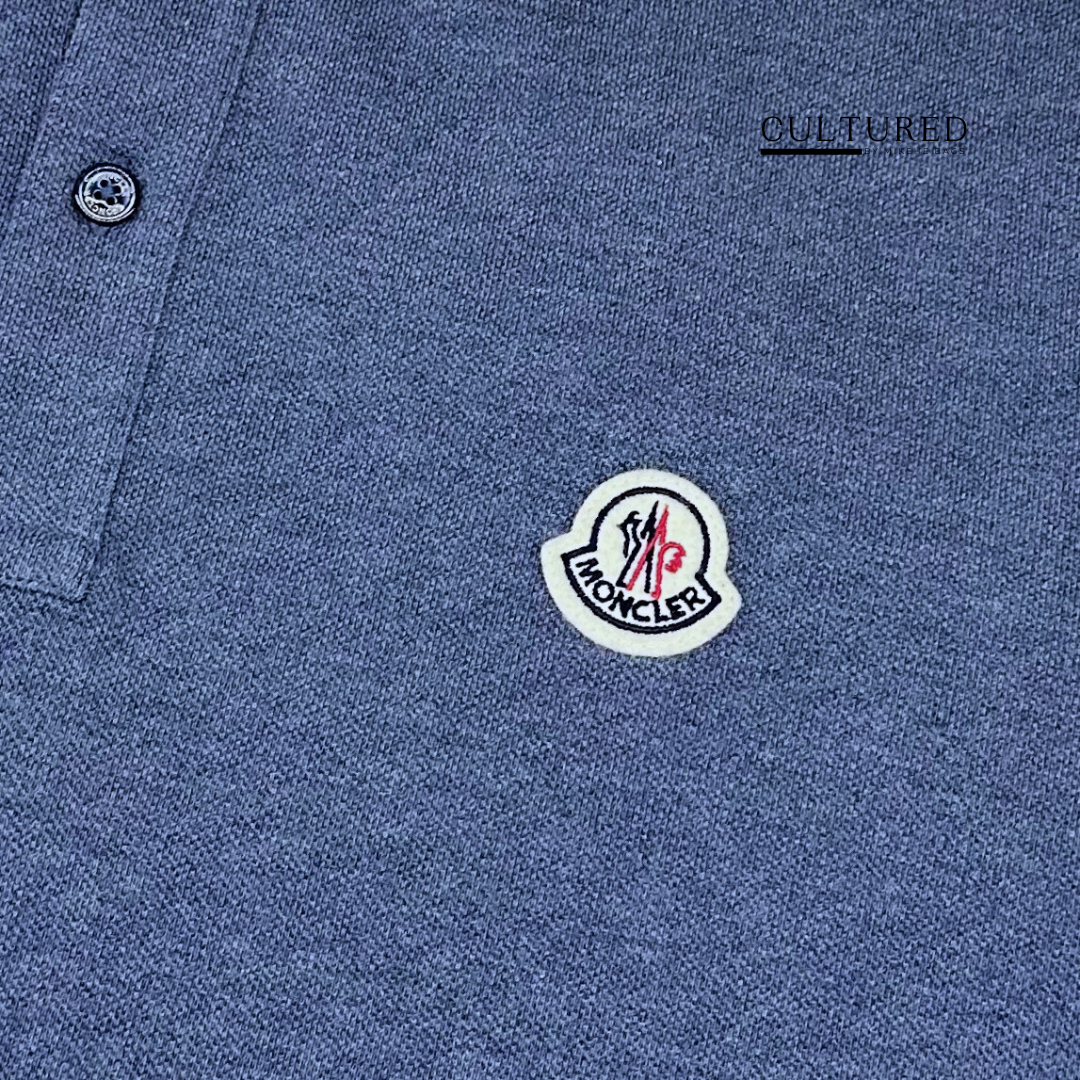 Moncler Polo in Bleu Taille