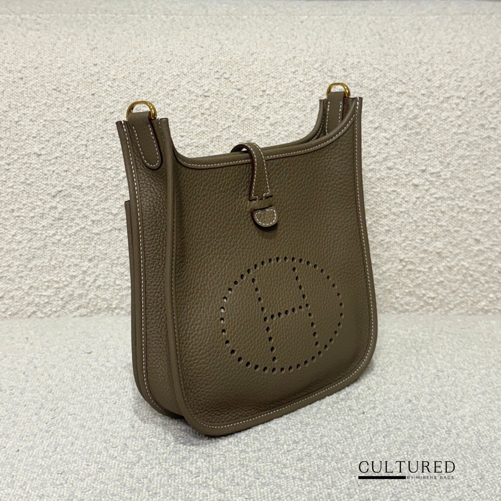 Hermès Evelyne 23 in Etoupe Ghw