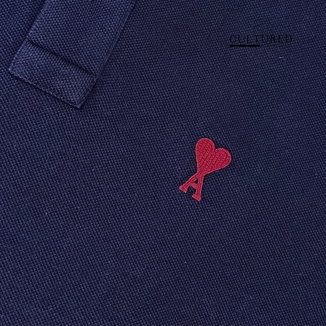 Ami Paris Polo Shirt in Navy