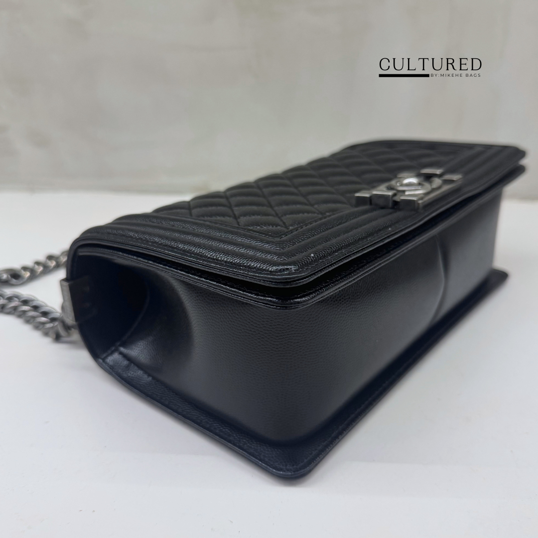 Chanel Medium Boy in Black Caviar