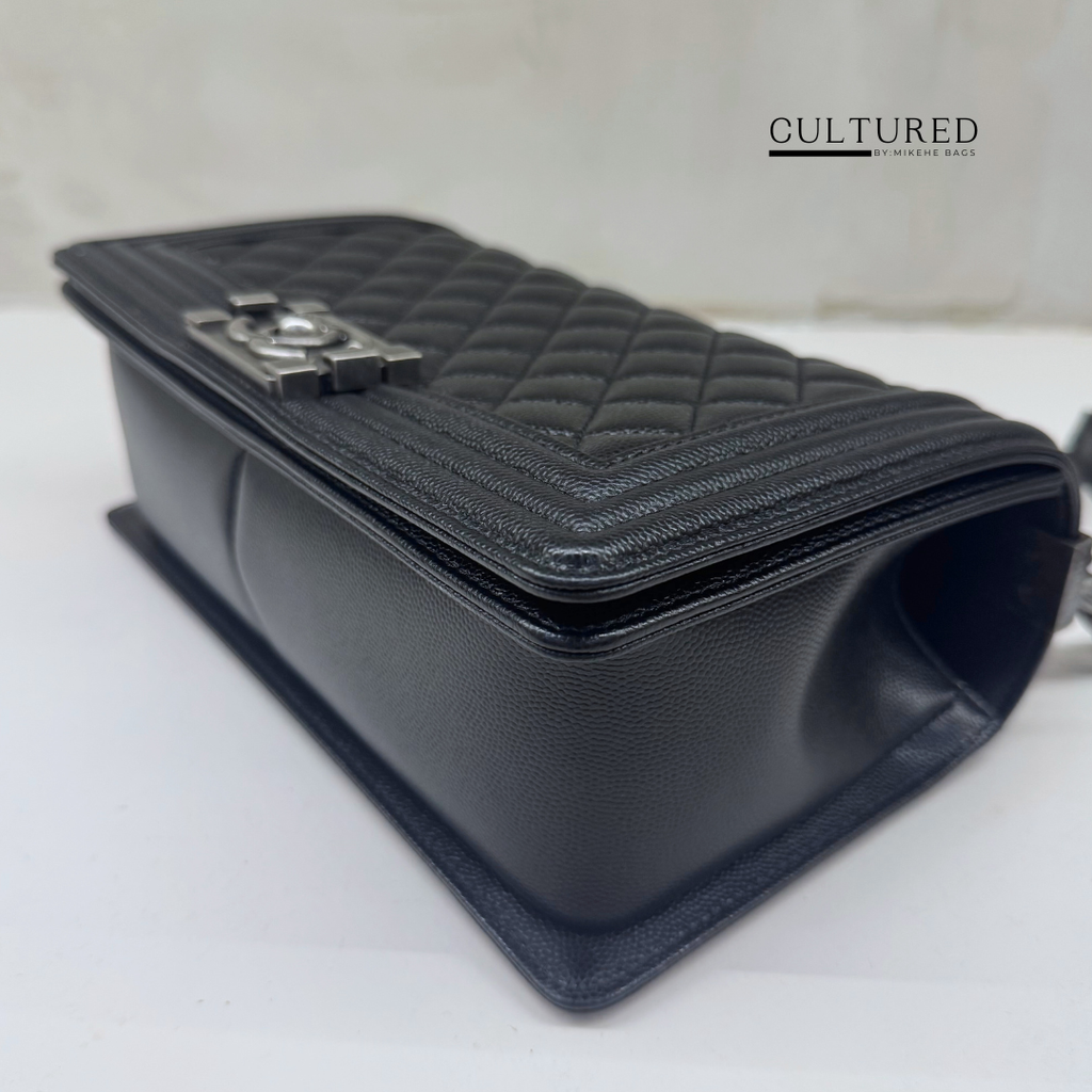 Chanel Medium Boy in Black Caviar