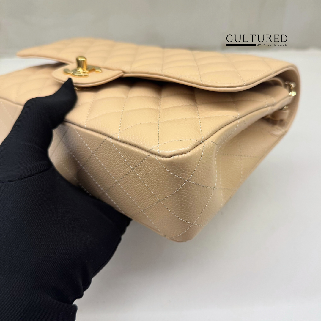Chanel Classic Medium Flap in Beige