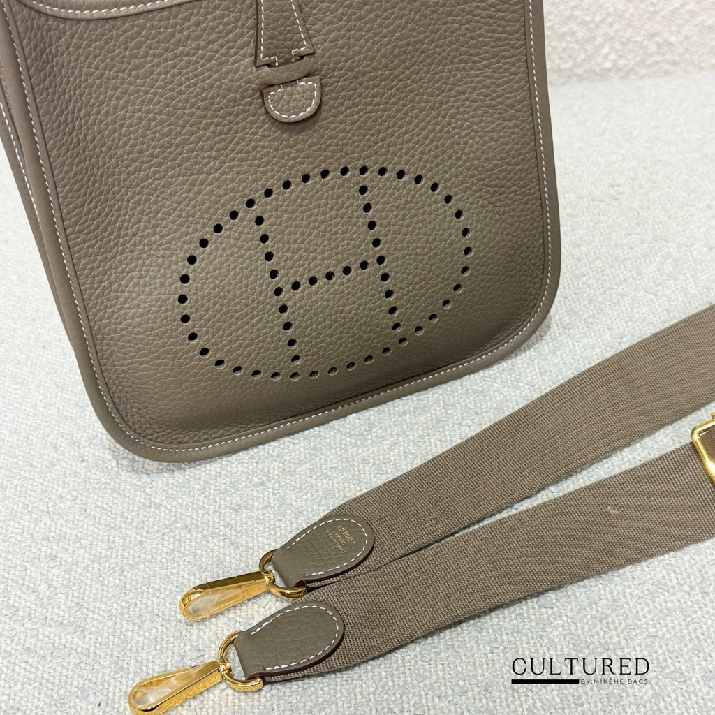 Hermès Evelyne 23 in Etoupe Ghw