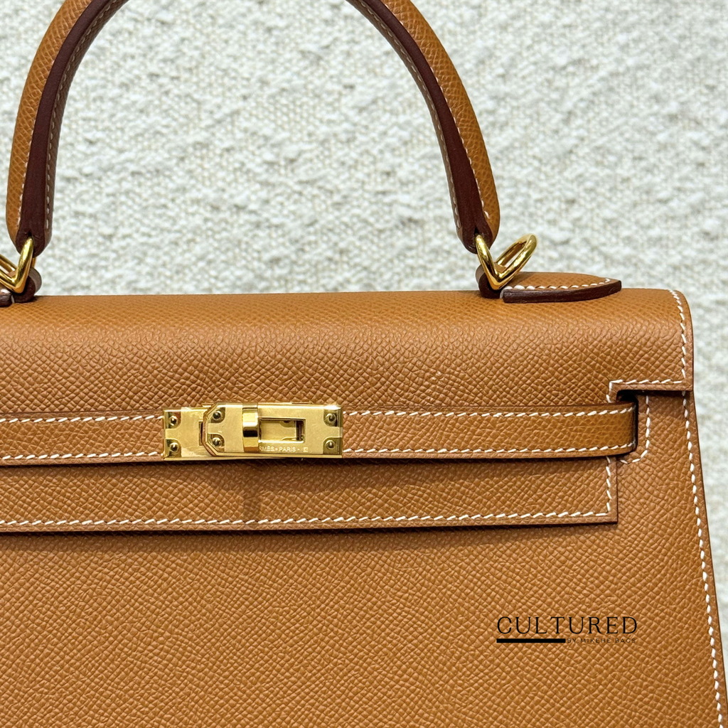 Hermès Kelly 25 in Gold on Gold