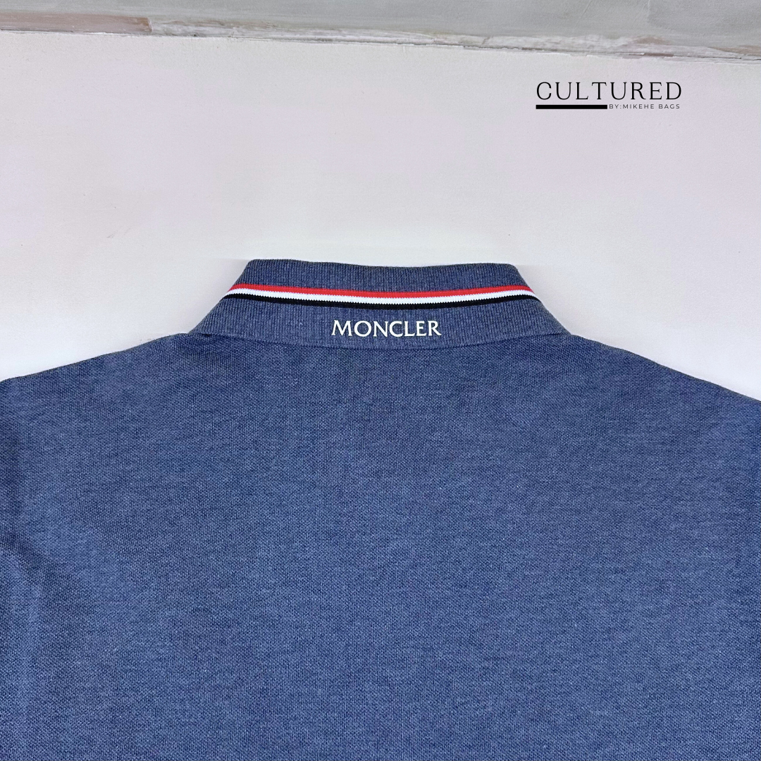 Moncler Polo in Bleu Taille
