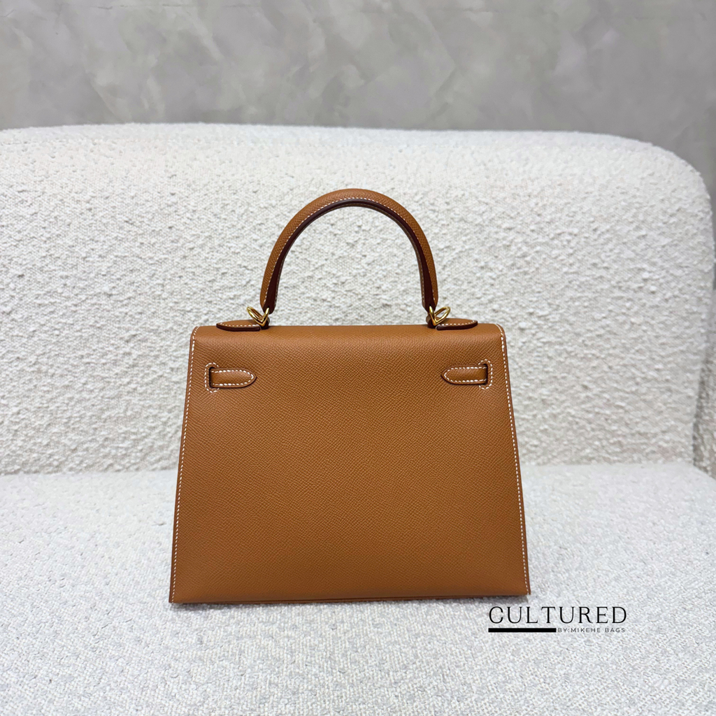 Hermès Kelly 25 in Gold on Gold
