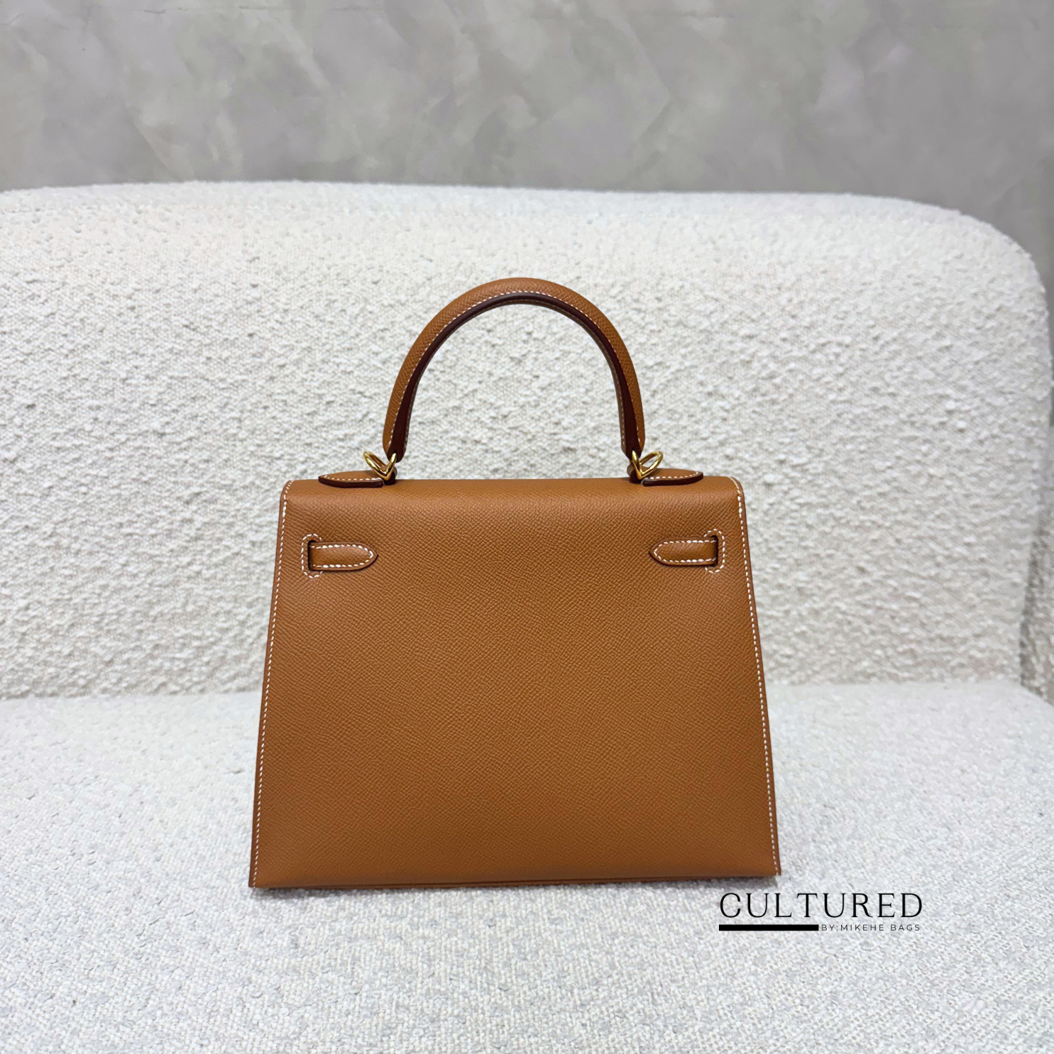 Hermès Kelly 25 in Gold on Gold