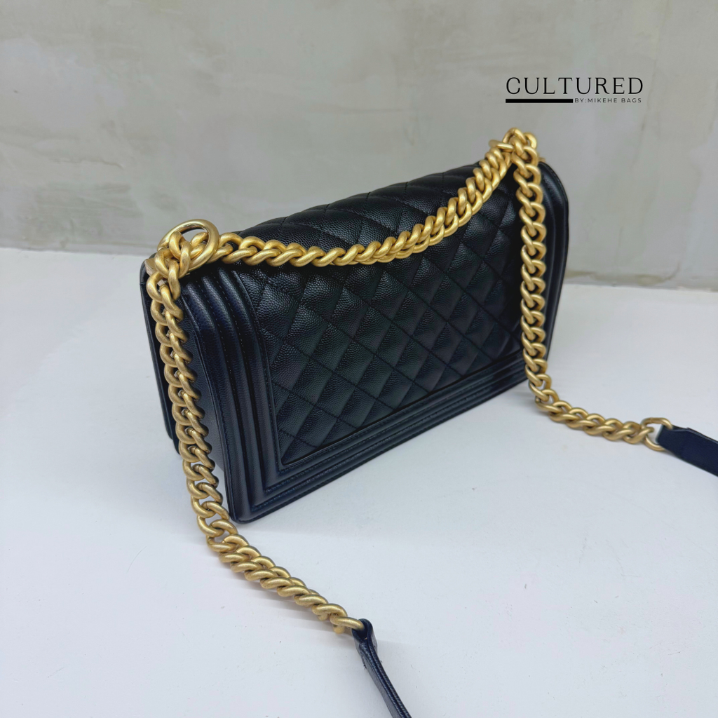 Chanel Medium Boy in Black Caviar