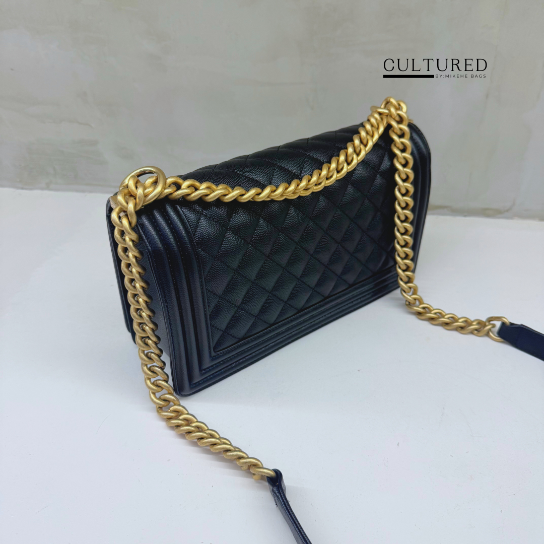 Chanel Medium Boy in Black Caviar