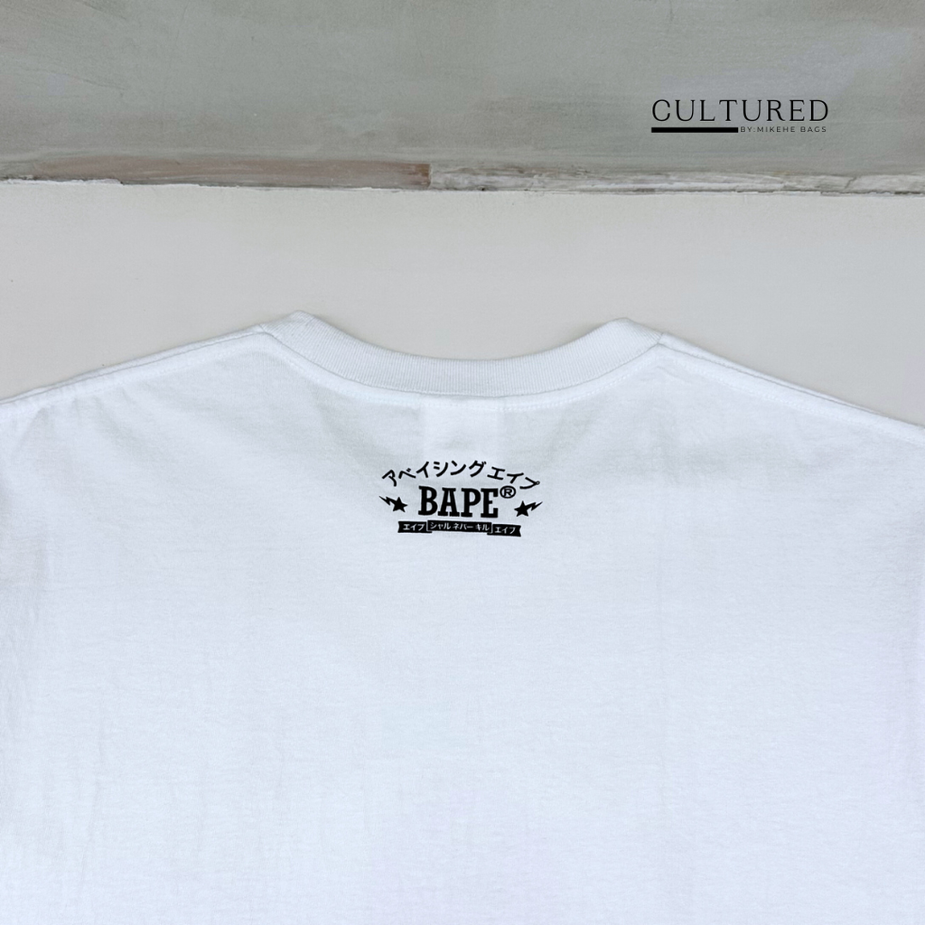 BAPE Japan College Men's T-Shirt in White