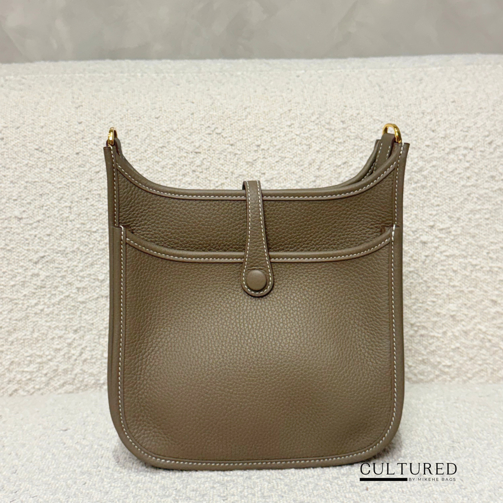 Hermès Evelyne 23 in Etoupe Ghw