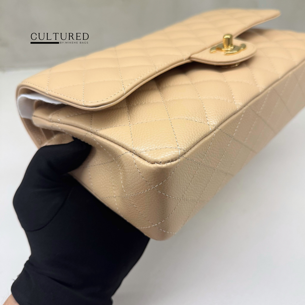 Chanel Classic Medium Flap in Beige