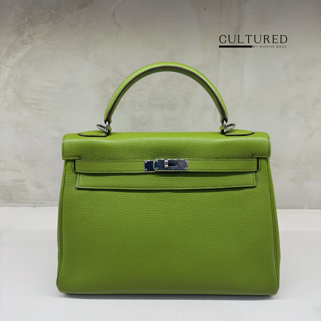 Hermès Kelly 32 in Vert Anis