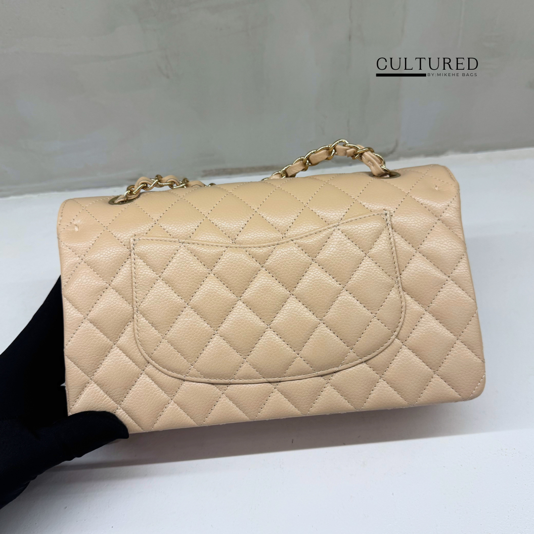 Chanel Classic Medium Flap in Beige
