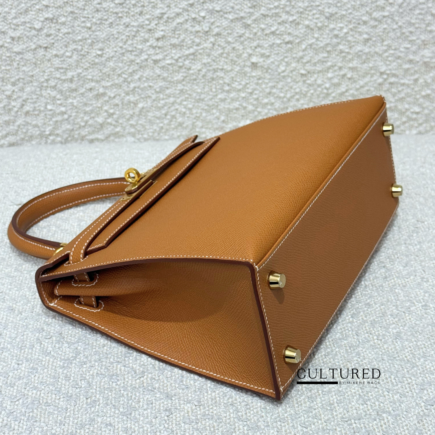 Hermès Kelly 25 in Gold on Gold